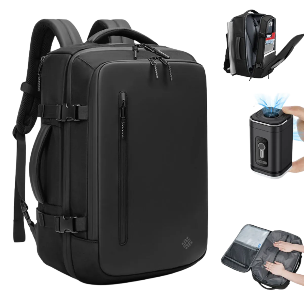 AirPack Backpack with Compression Pump