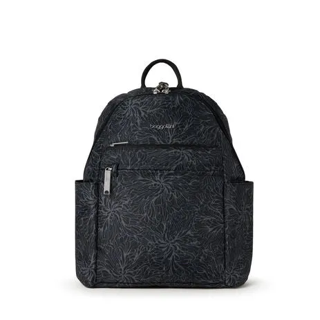 Anti-Theft Vacation Backpack-Midnight Blossom
