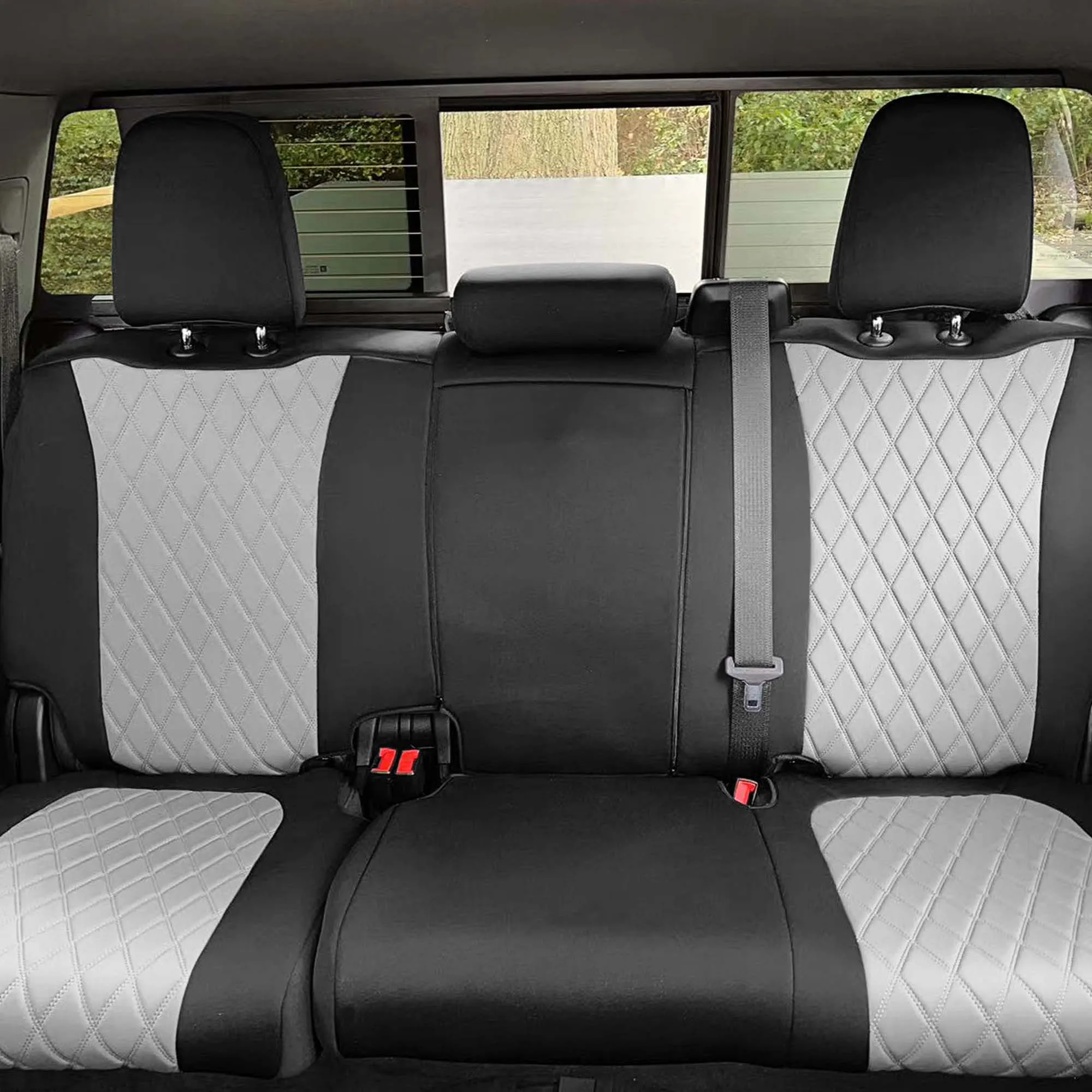 Chevrolet Silverado 1500 2500HD 3500HD RST | LTZ | HIGH COUNTRY  2019-2023 -  Rear Set Seat Covers - Gray Ultraflex Neoprene