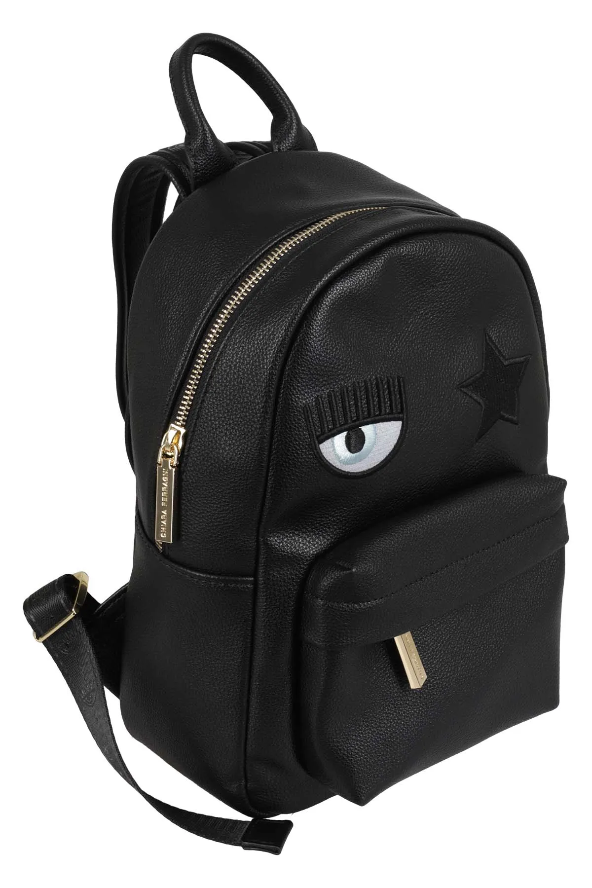 Chiara Ferragni Eyelike Embroidered Zipped Backpack