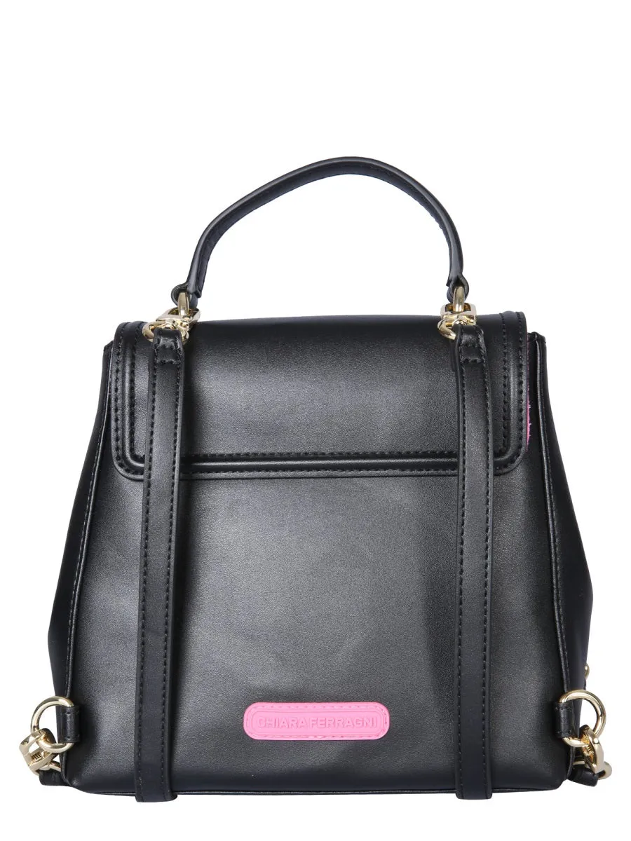 Chiara Ferragni Eyelike Small Top Handle Backpack