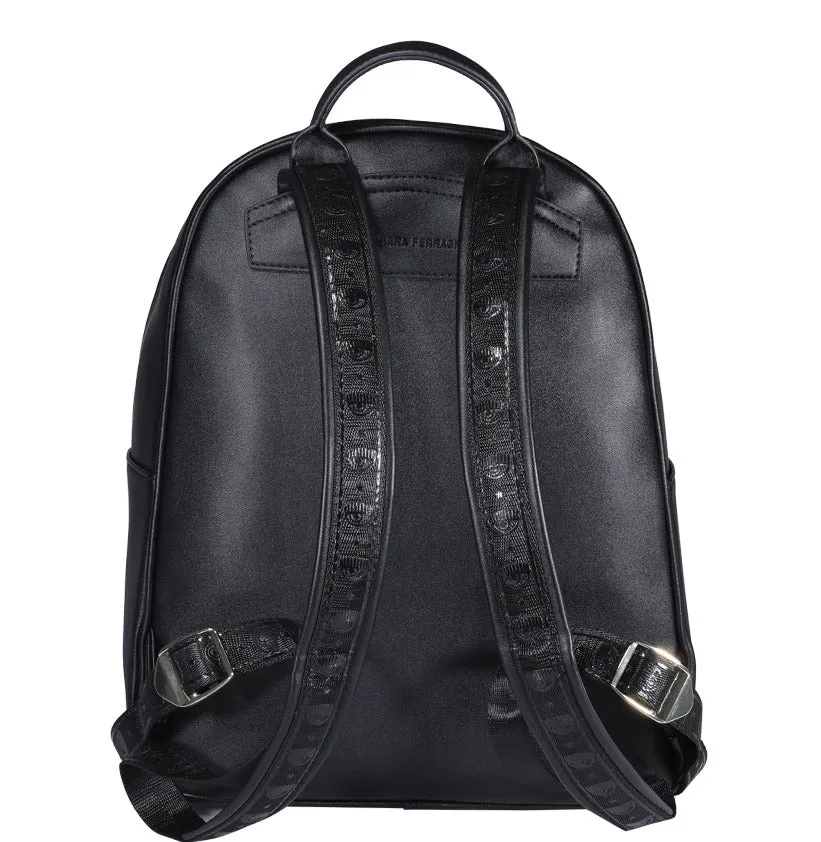 Chiara Ferragni Logo Embossed Zipped Backpack