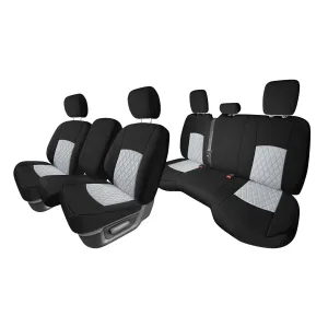 Dodge Ram 1500 2011-2018 & Ram 1500 Classic 2019-2025 Quad Cab - Full Set Seat Covers - Gray Ultraflex Neoprene