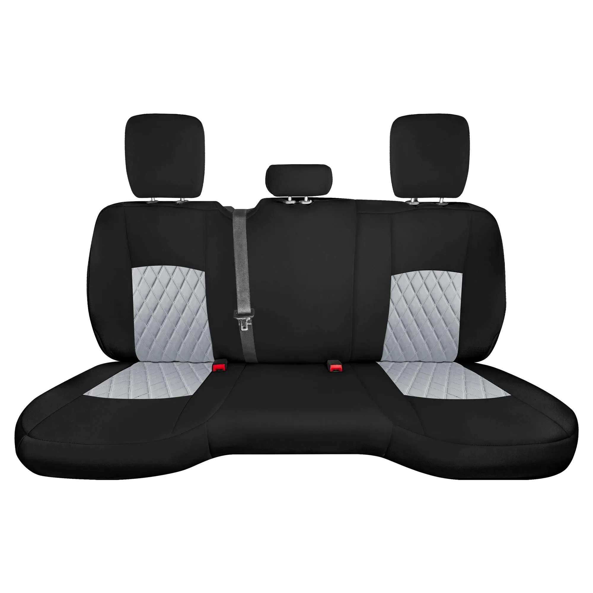 Dodge Ram 1500 2011-2018 & Ram 1500 Classic 2019-2025 Quad Cab - Rear Set Seat Covers - Gray Ultraflex Neoprene