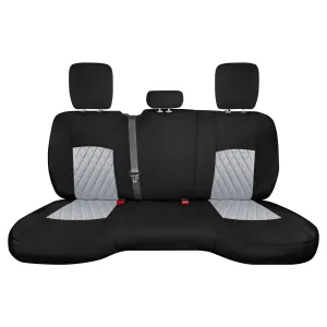 Dodge Ram 1500 2011-2018 & Ram 1500 Classic 2019-2025 Quad Cab - Rear Set Seat Covers - Gray Ultraflex Neoprene