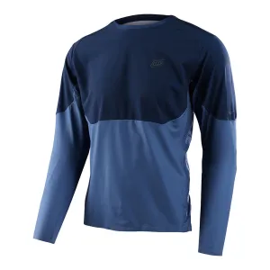 Drift LS Jersey Solid Blue Mirage