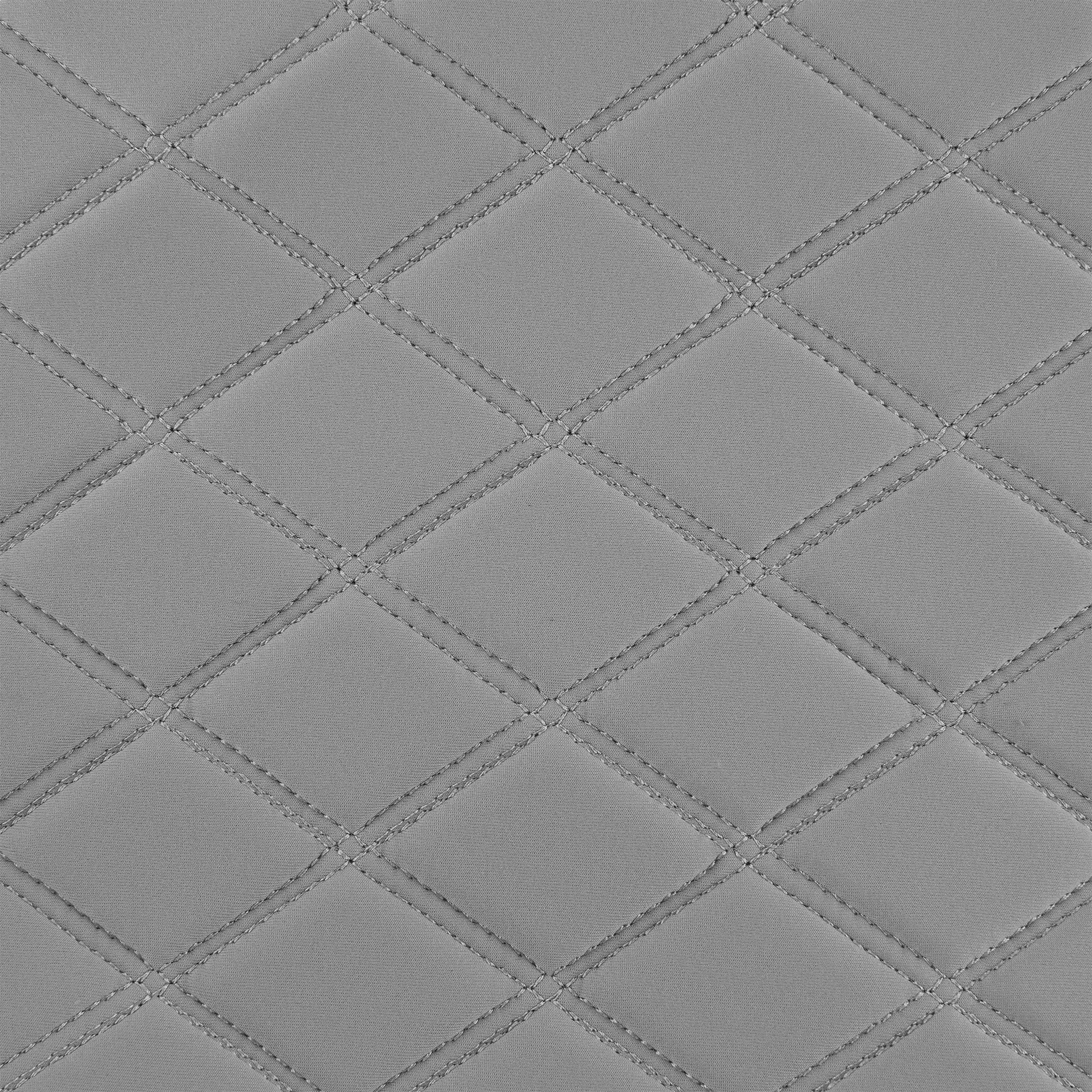Faux Leather and NeoSupreme Seat Cushion Pad - Front Set Gray