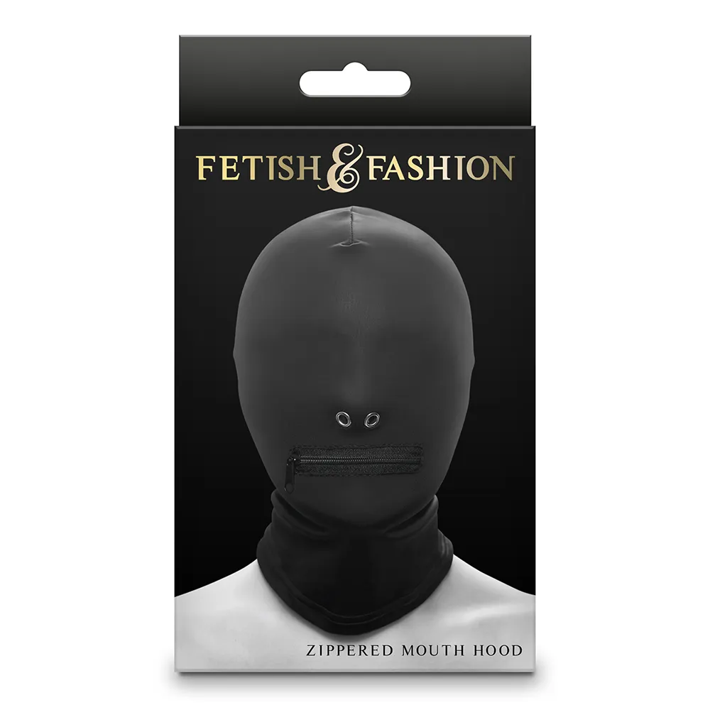 Fetish & Fashion Zippered Mouth Bondage Hood