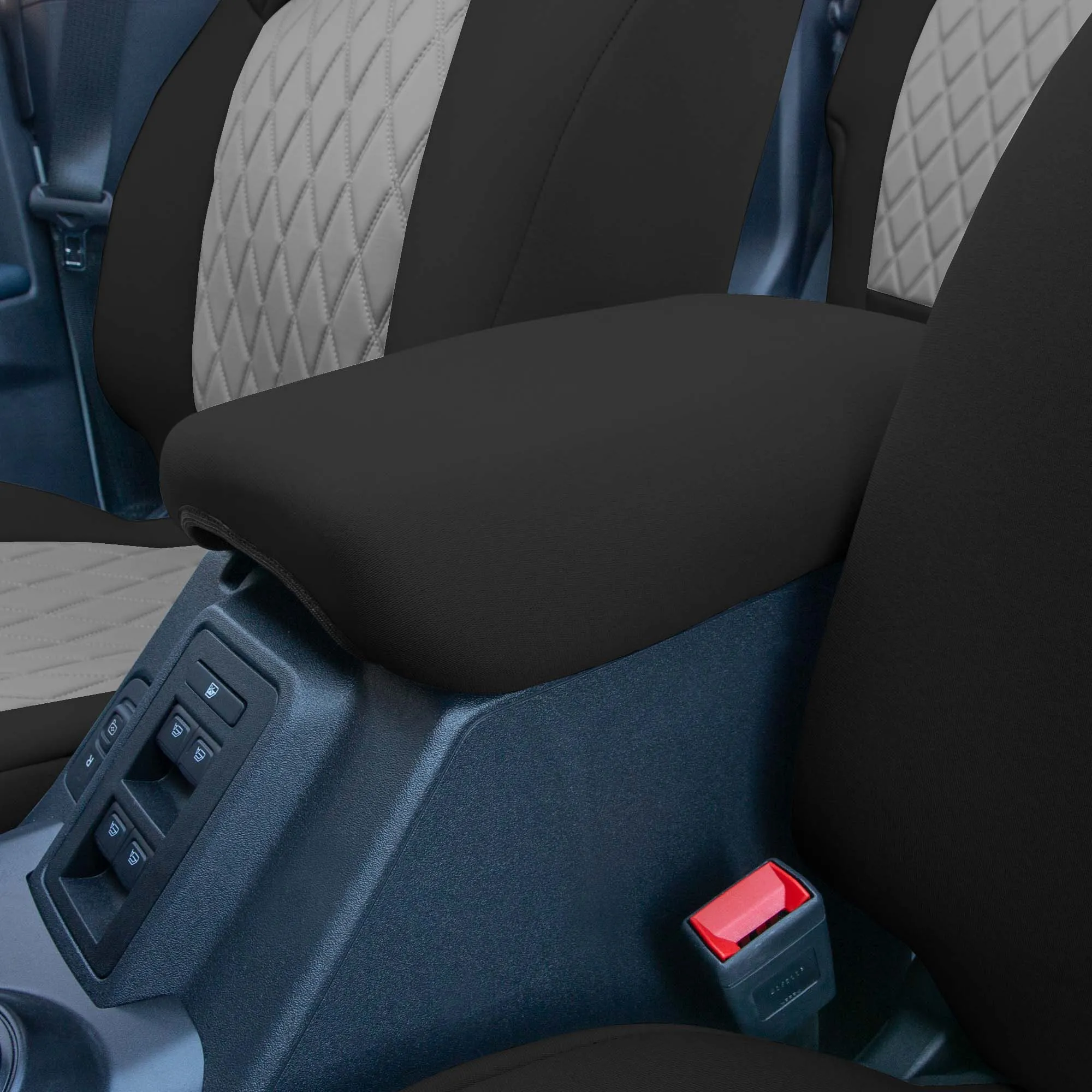 Ford Bronco Full Size SUV 2021-2024 - Front Set Seat Covers  -  Gray Ultraflex Neoprene