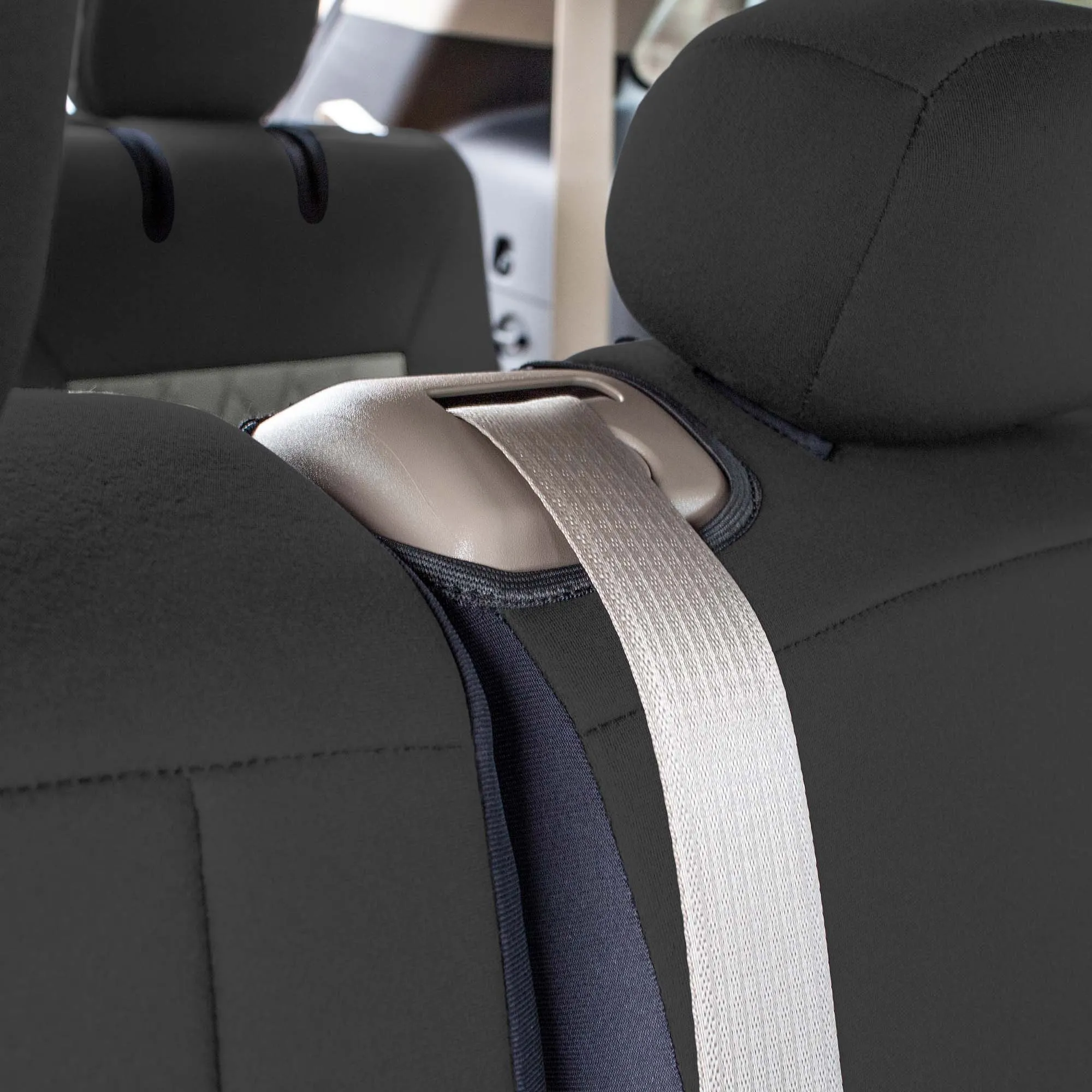 Ford Explorer Base 2020-2024  - 2nd Row Set Seat Covers  -  Beige Ultraflex Neoprene