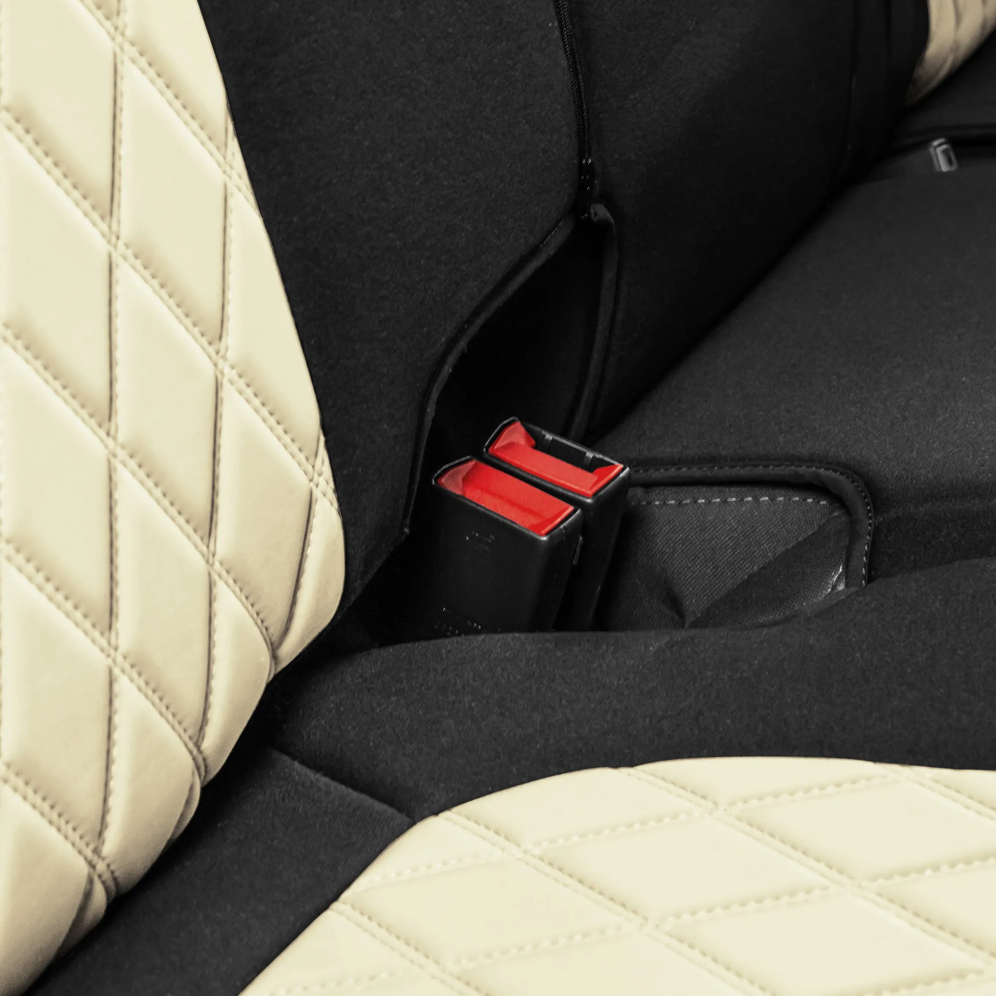 GMC Sierra 1500 2500HD 3500HD SLT | AT4 | DENALI 2019-2023 - Full Set Seat Covers - Beige Ultraflex Neoprene