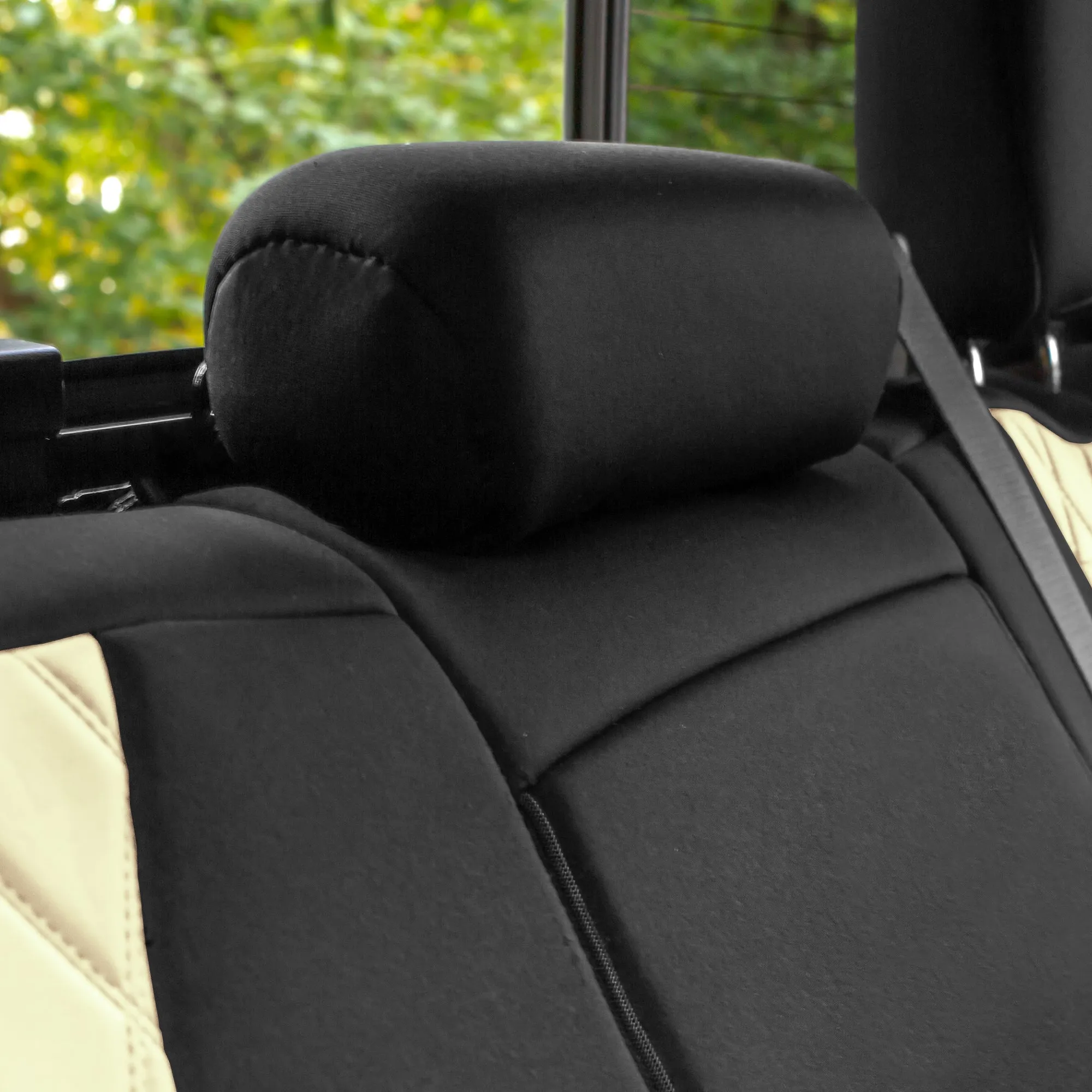 GMC Sierra 1500 2500HD 3500HD SLT | AT4 | DENALI 2019-2023 - Full Set Seat Covers - Beige Ultraflex Neoprene