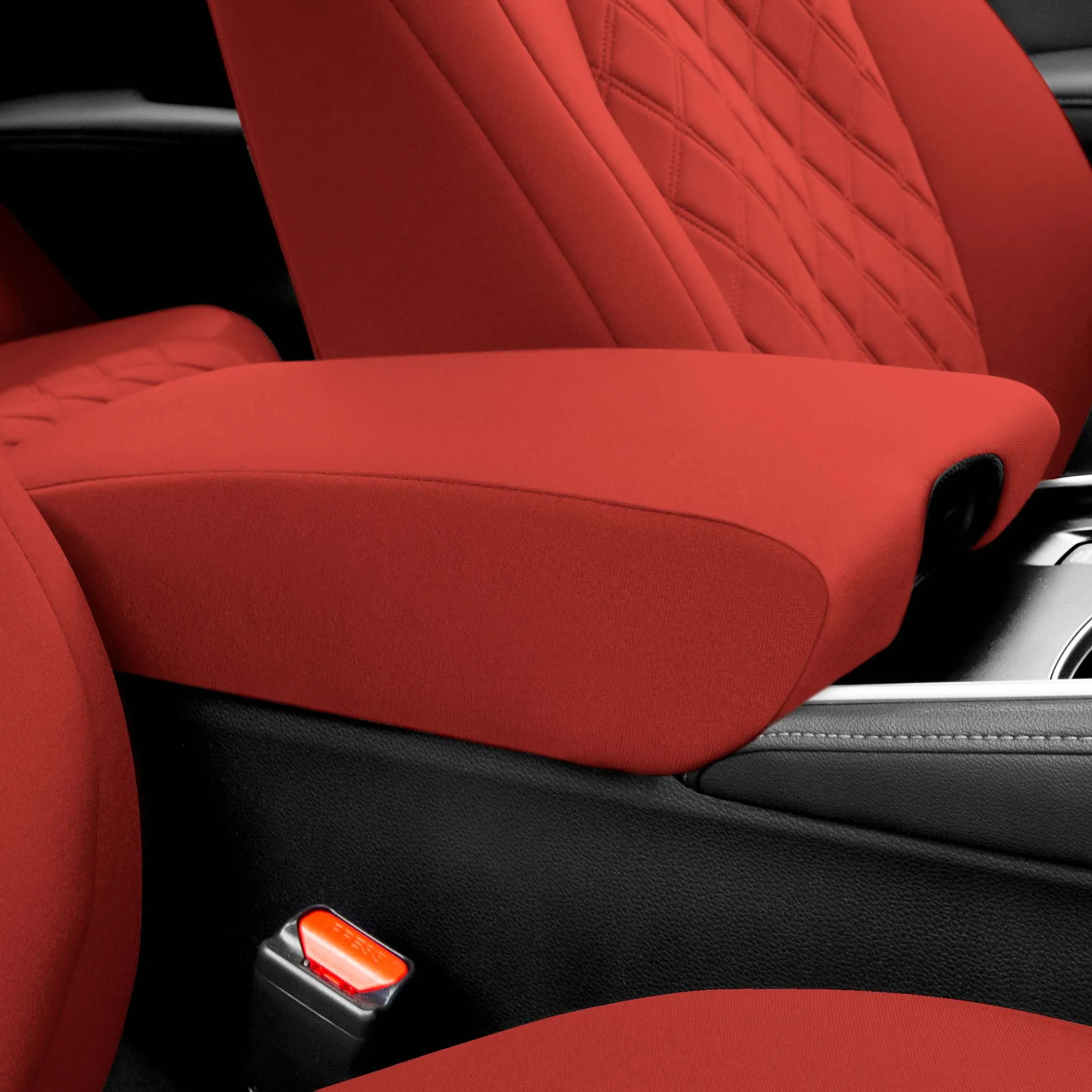 Honda Accord 2018 - 2022 Sport | Sport SE | EX| EX-L | Touring - Front Set Seat Covers - Red Ultraflex Neoprene