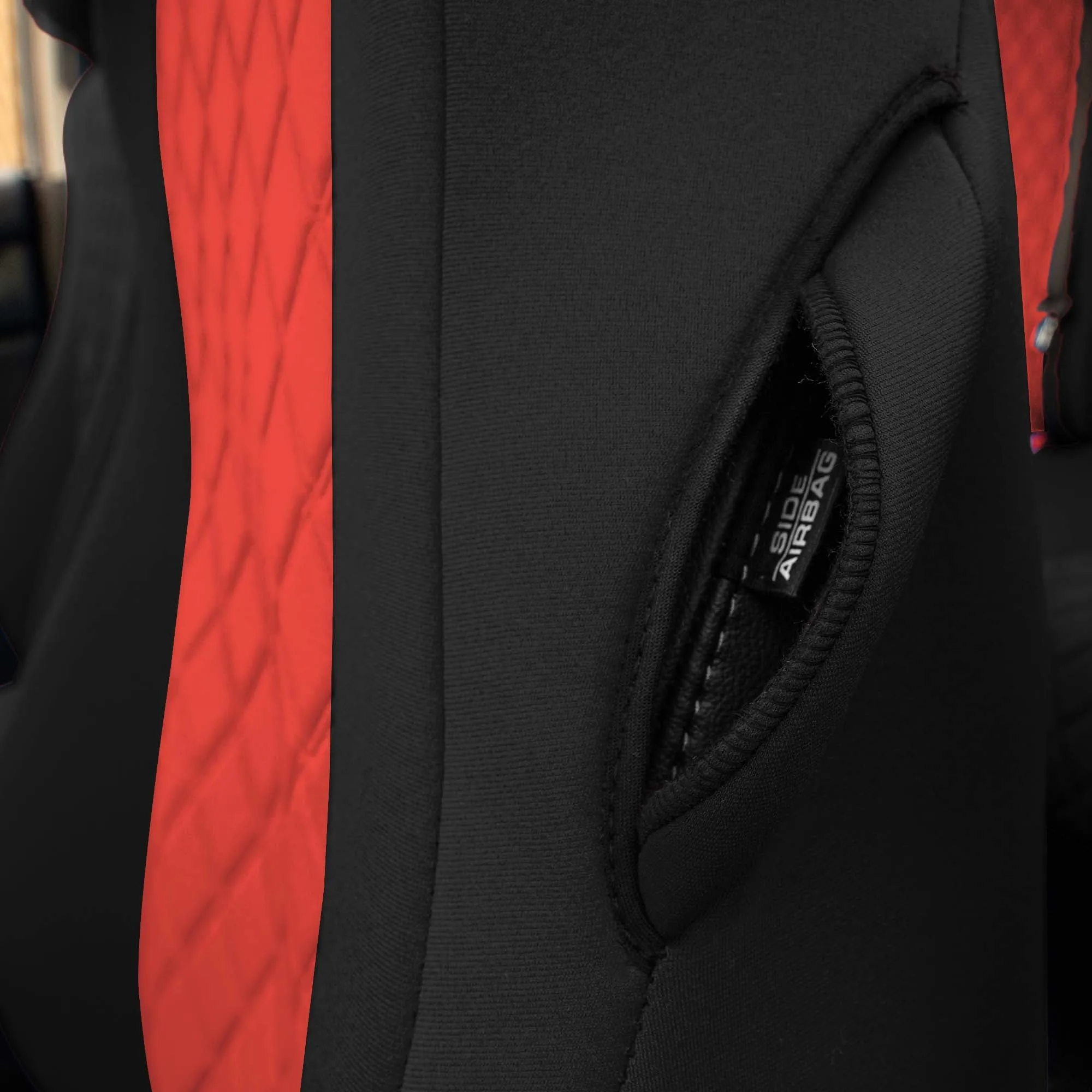 Honda Accord 2018 - 2022 Sport | Sport SE | EX| EX-L | Touring - Front Set Seat Covers - Red Ultraflex Neoprene