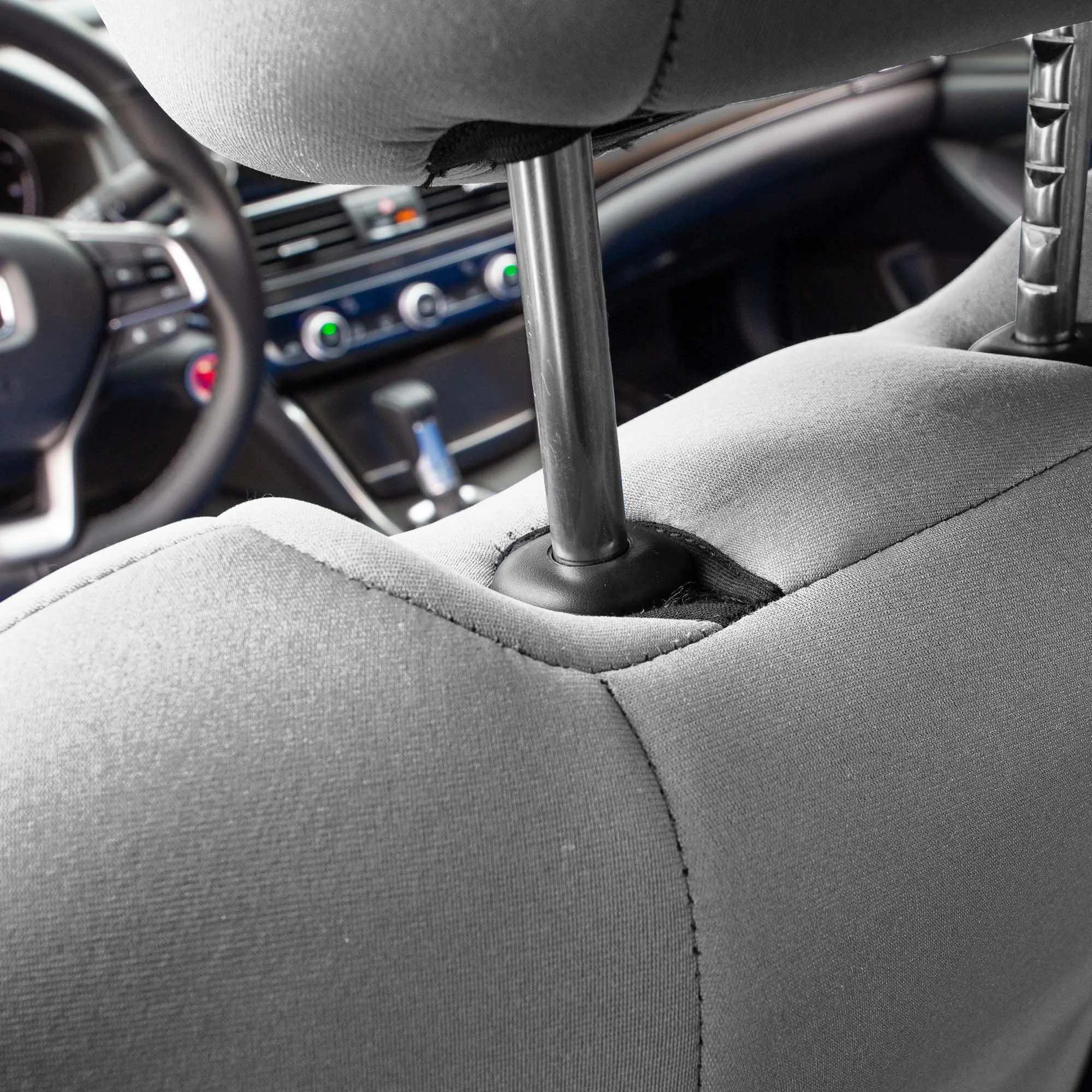 Honda Accord 2018 - 2022 Sport | Sport SE | EX| EX-L | Touring - Front Set Seat Covers - Solid Gray Ultraflex Neoprene