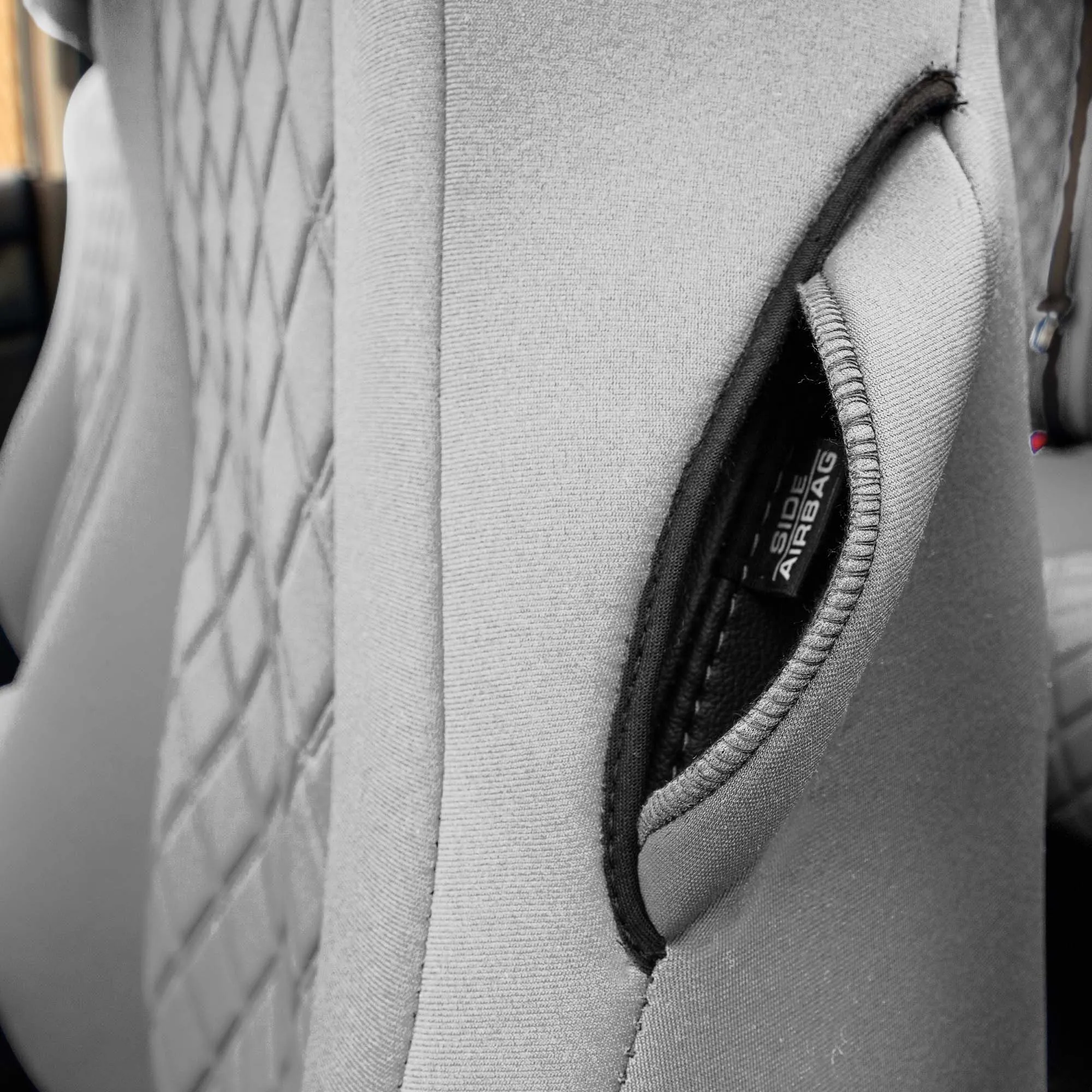 Honda Accord 2018 - 2022 Sport | Sport SE | EX| EX-L | Touring - Front Set Seat Covers - Solid Gray Ultraflex Neoprene