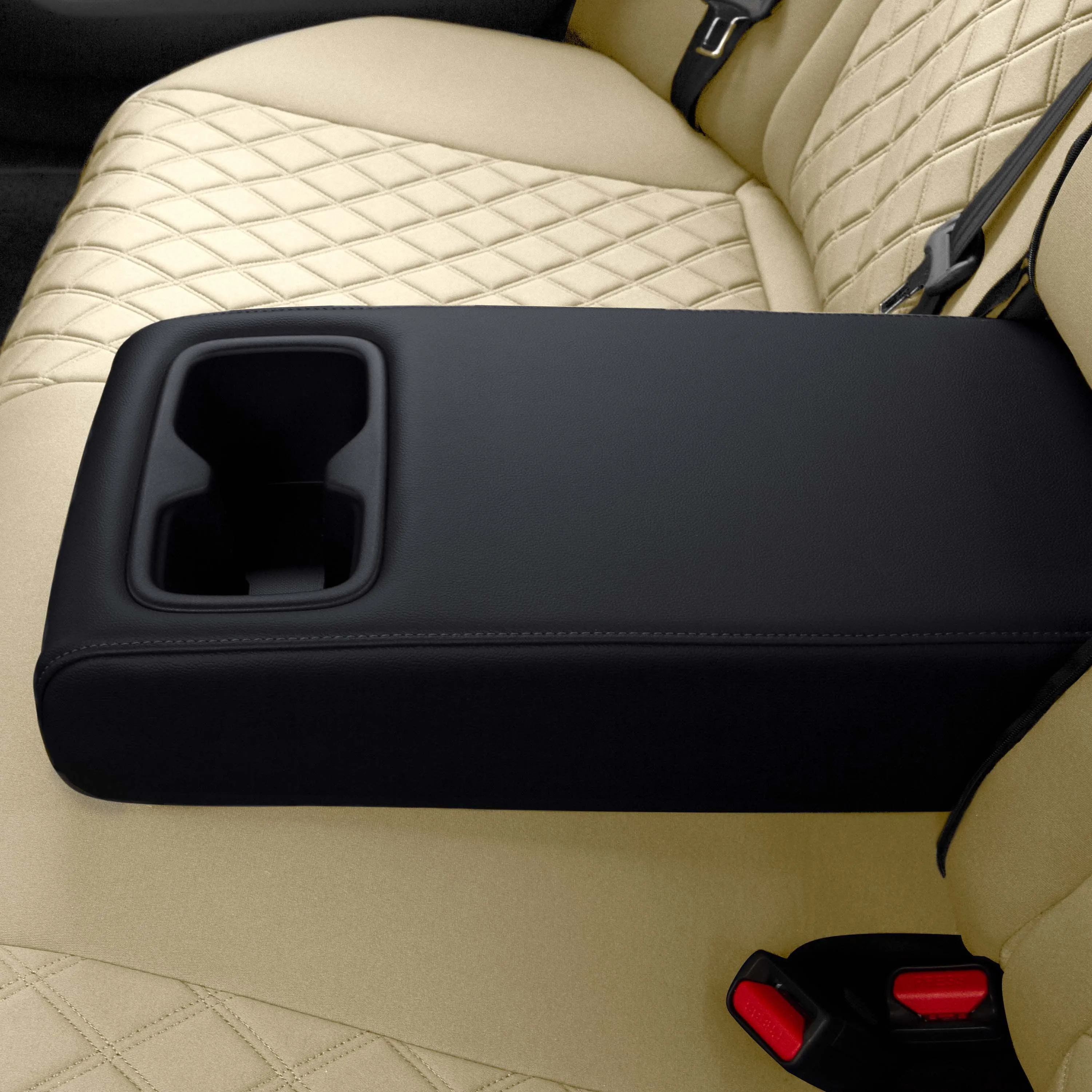 Honda Accord 2018 - 2022 Sport | Sport SE | EX| EX-L | Touring - Rear Set Seat Covers - Solid Beige Ultraflex Neoprene