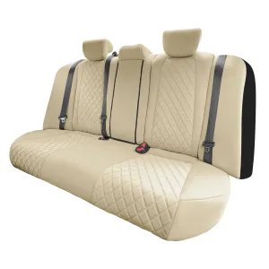 Honda Accord 2018 - 2022 Sport | Sport SE | EX| EX-L | Touring - Rear Set Seat Covers - Solid Beige Ultraflex Neoprene