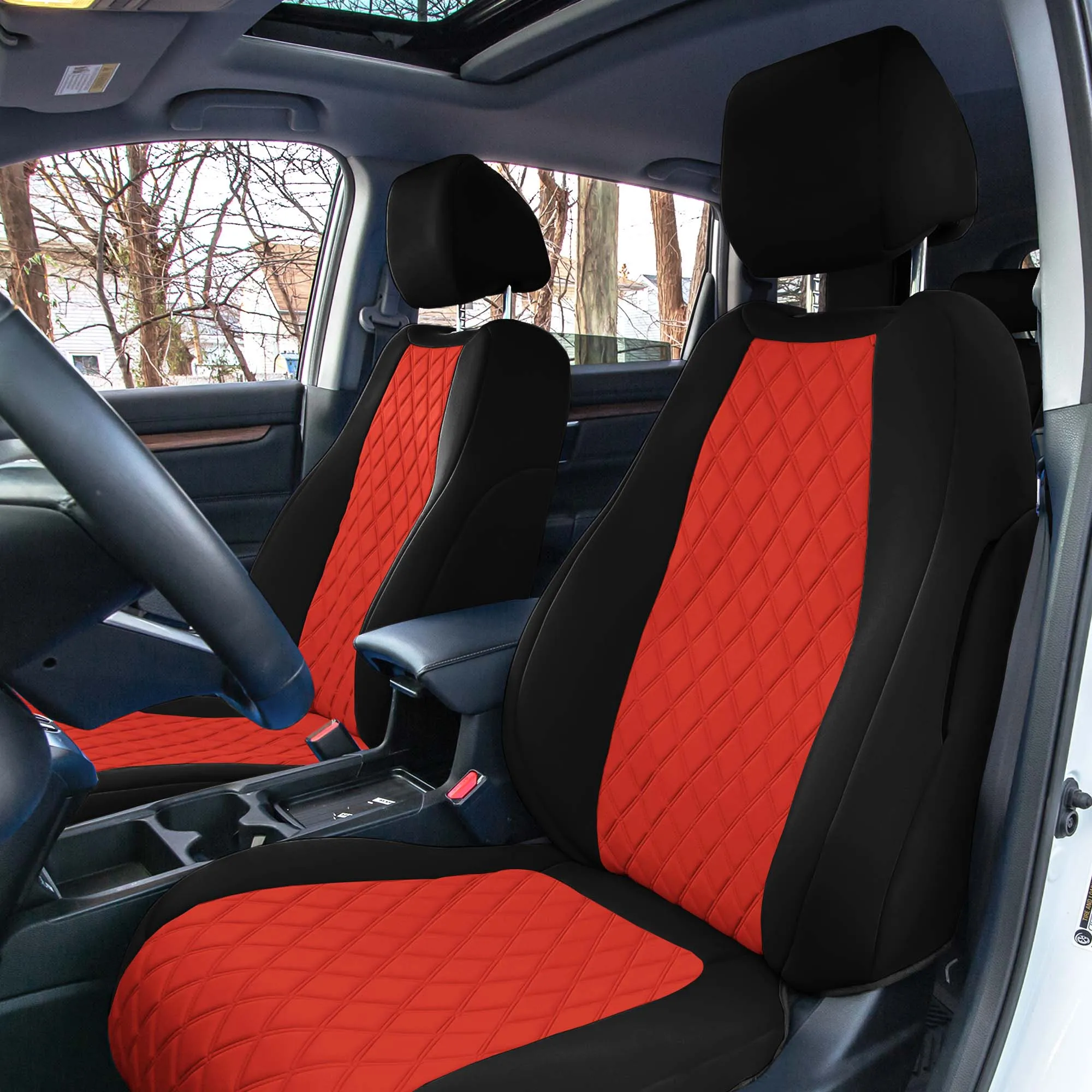 Honda CR-V 2017-2022 - Full Set Seat Covers - Red Ultraflex Neoprene