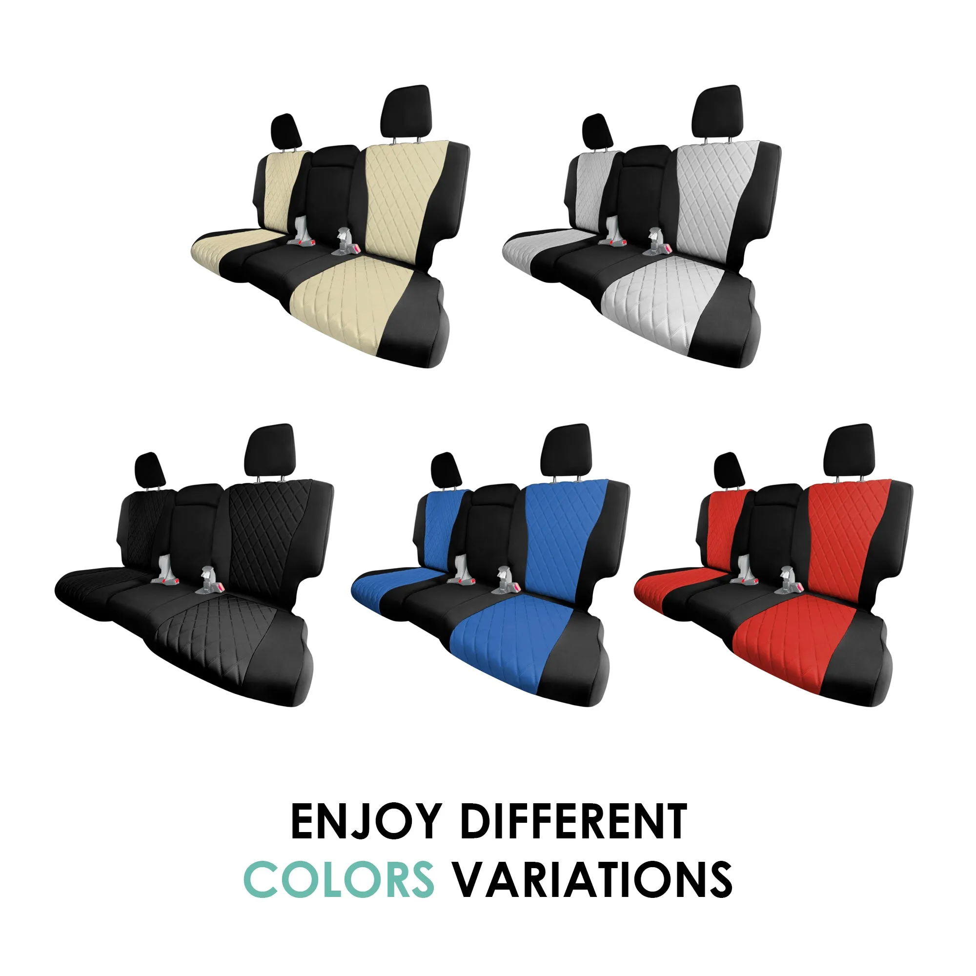 Honda Pilot 2016 - 2022 - 2nd Row Seat Covers - Blue Ultraflex Neoprene