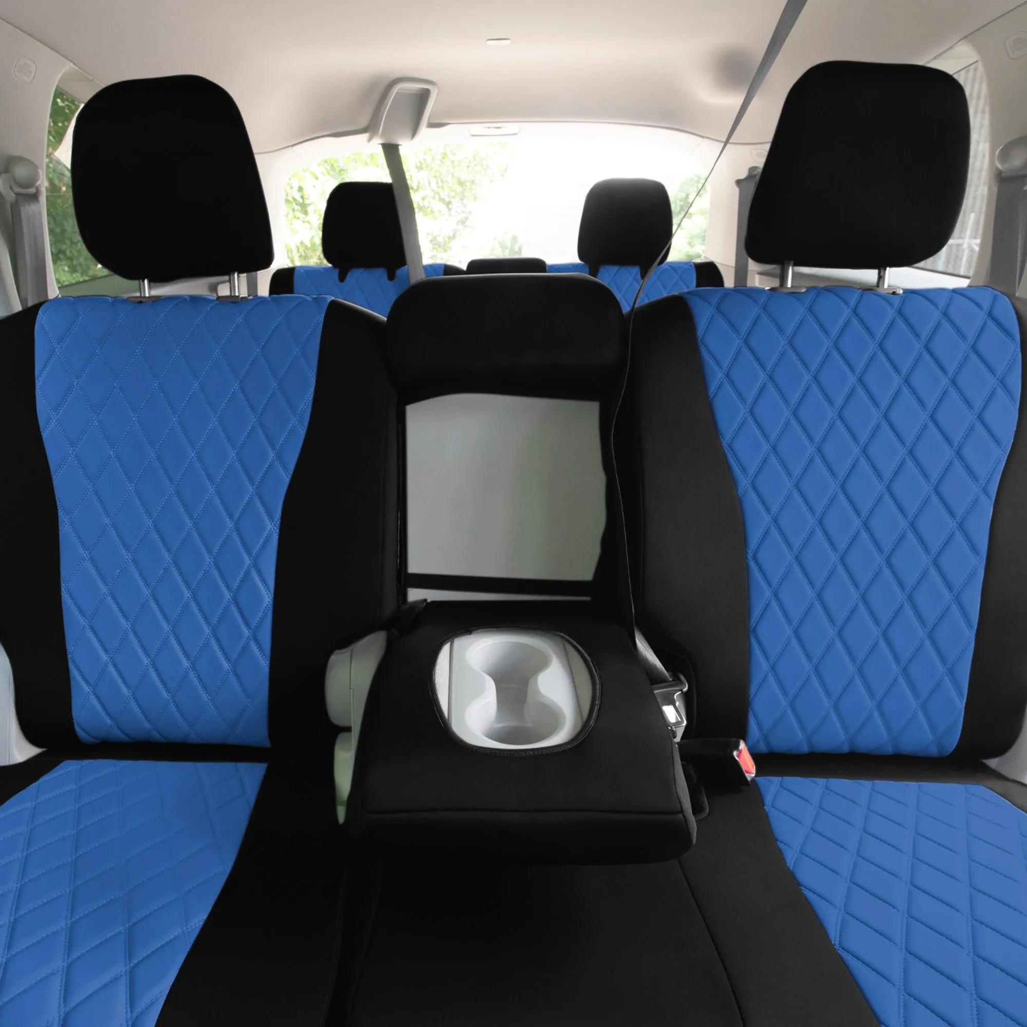 Honda Pilot 2016 - 2022 - 2nd Row Seat Covers - Blue Ultraflex Neoprene