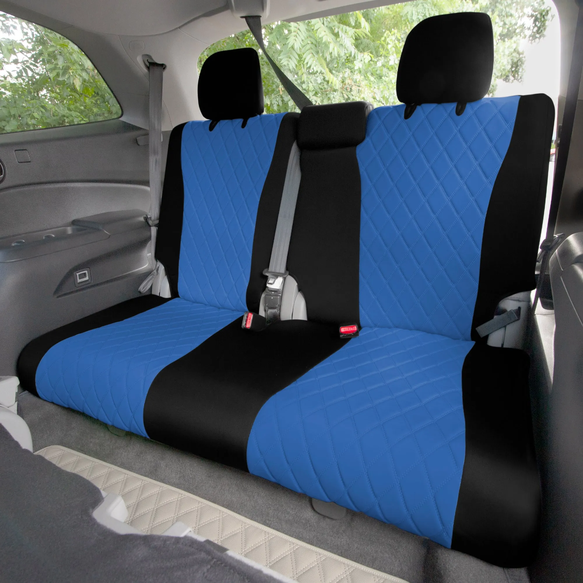 Honda Pilot 2016 - 2022 - 3rd Row Seat Covers - Blue Ultraflex Neoprene