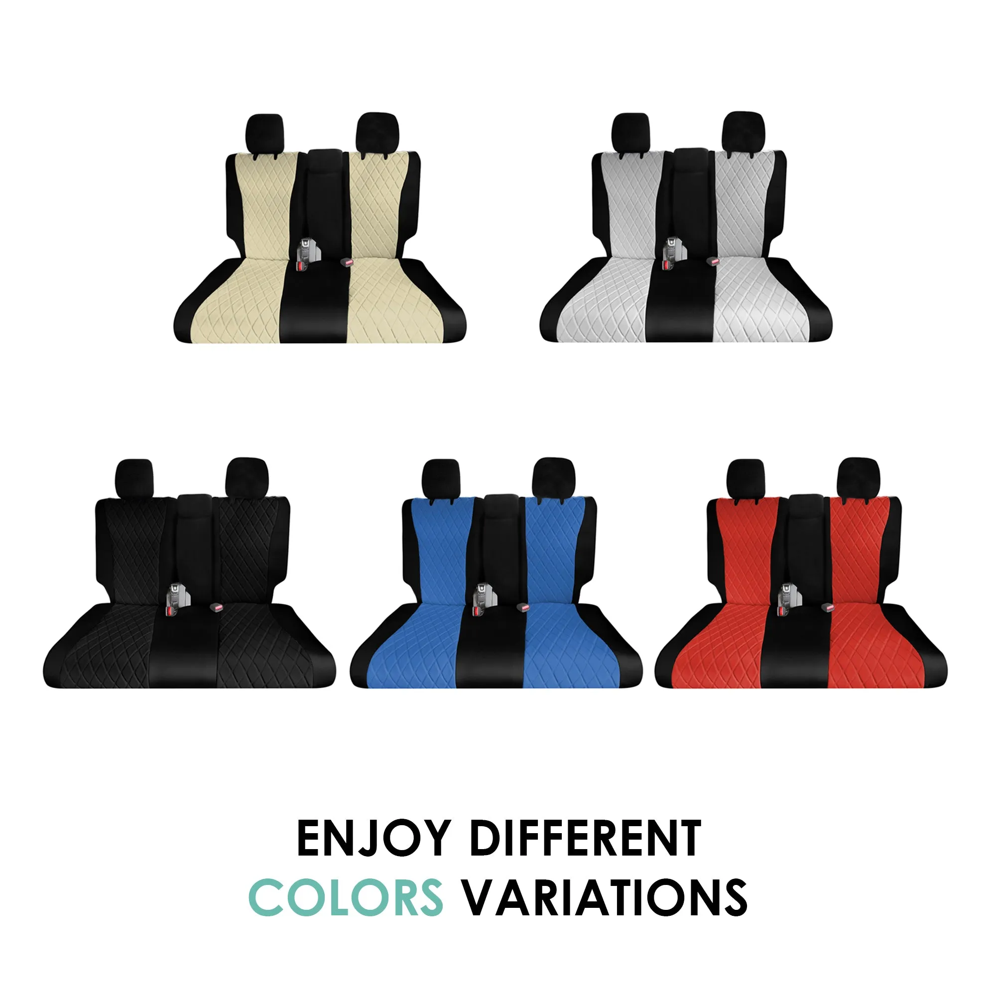 Honda Pilot 2016 - 2022 - 3rd Row Seat Covers - Blue Ultraflex Neoprene