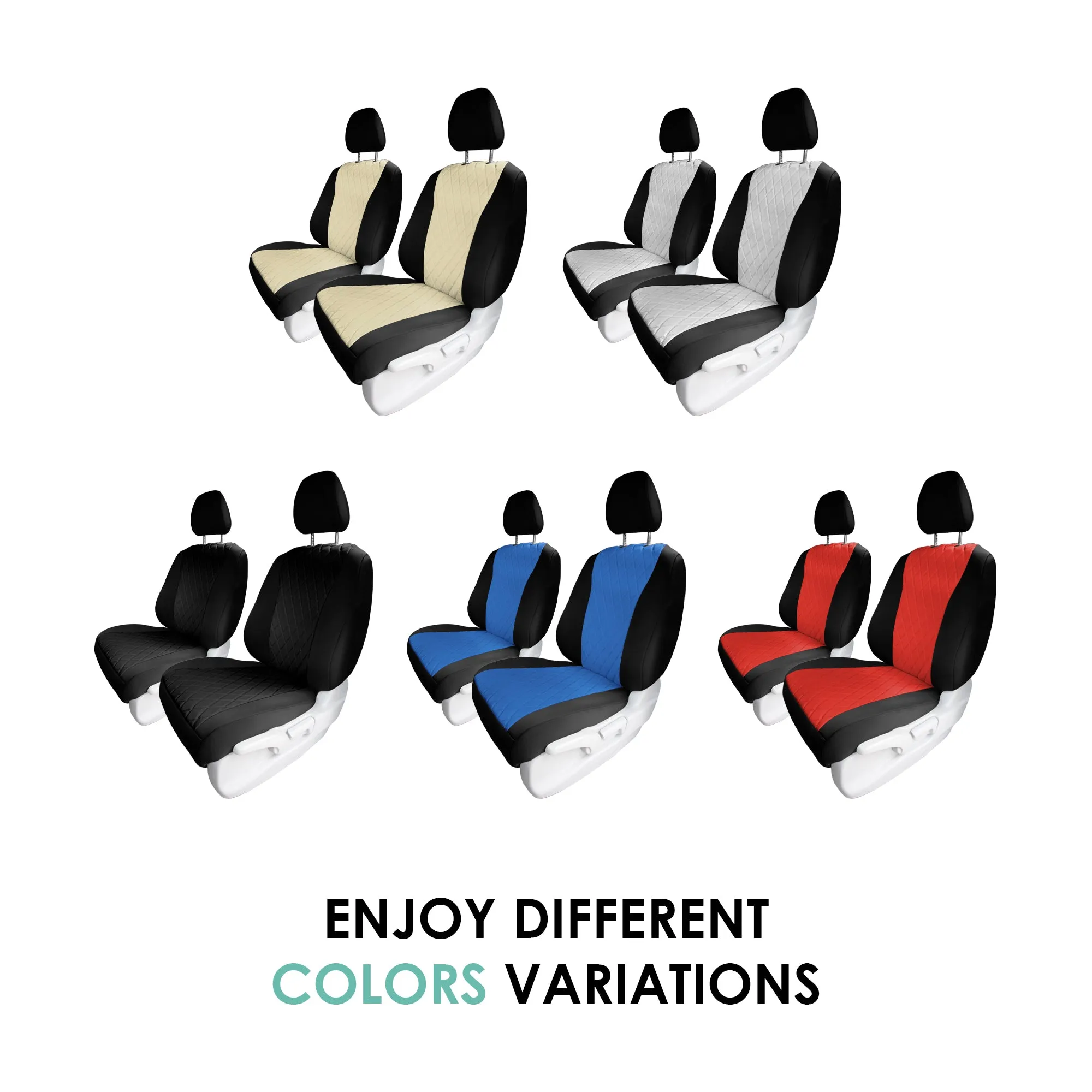 Honda Pilot 2016 - 2022 - Front Set Seat Covers - Blue Ultraflex Neoprene