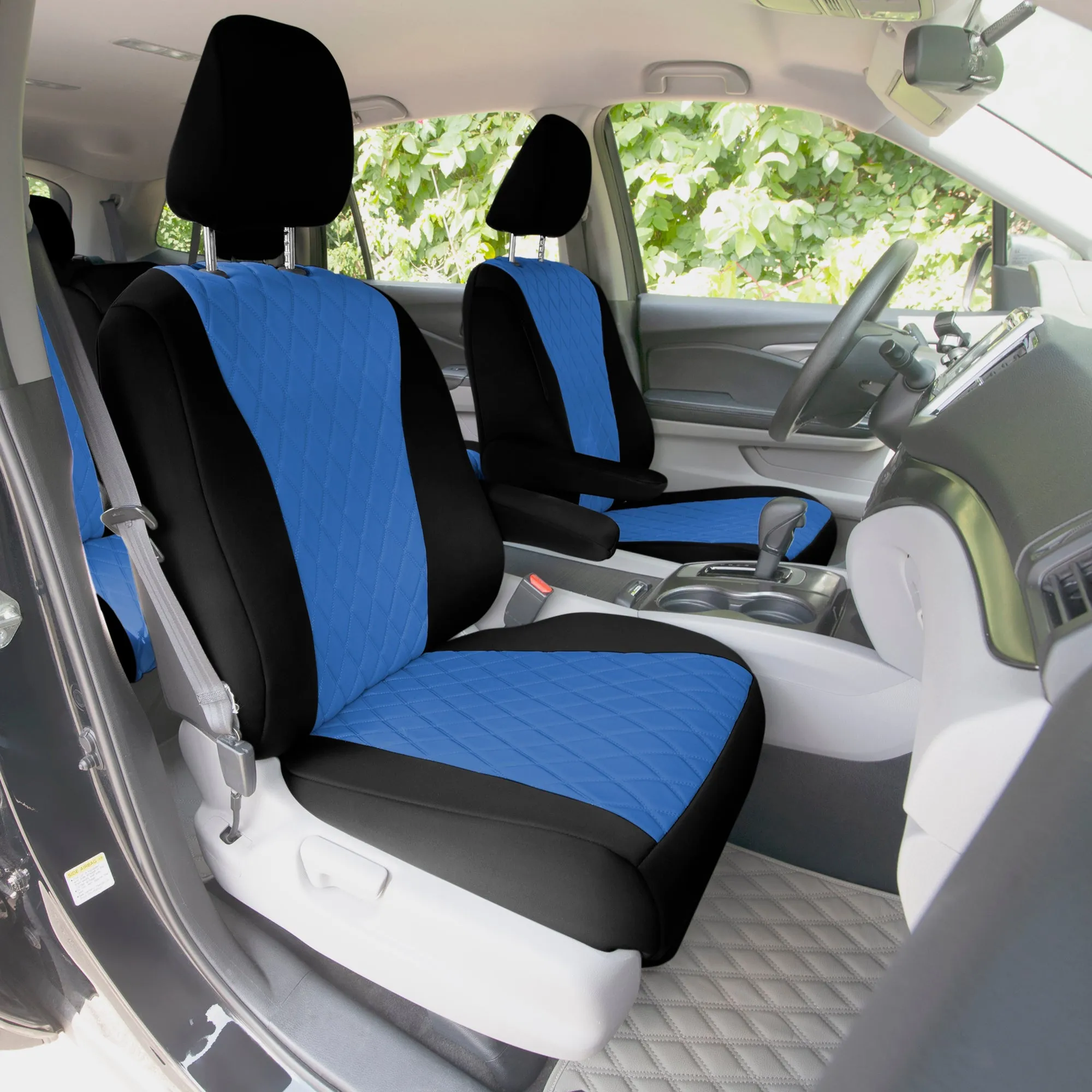 Honda Pilot 2016 - 2022 - Front Set Seat Covers - Blue Ultraflex Neoprene
