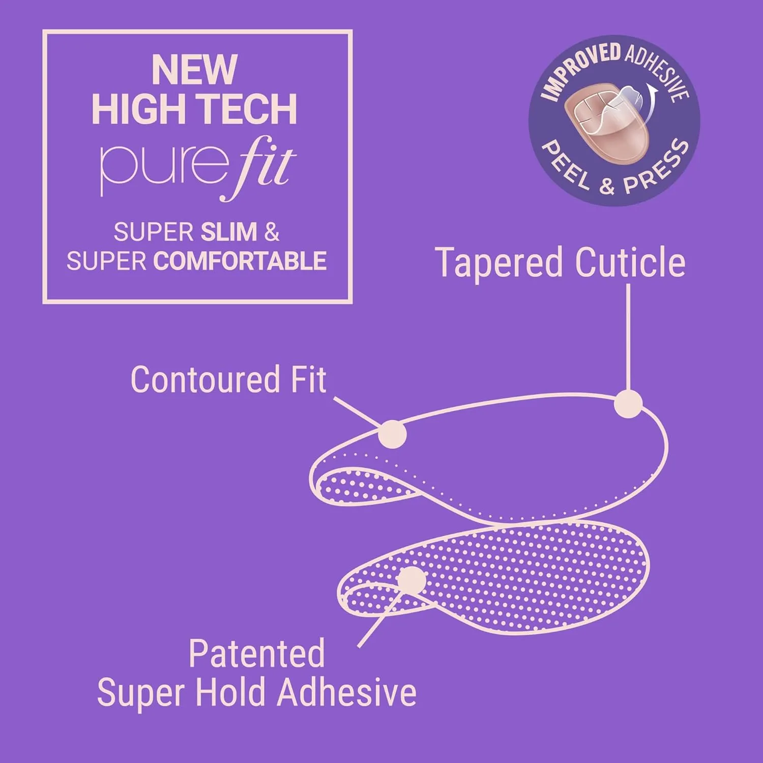 Impress The No Glue Mani Improved Adhesive Peel & Press Nails [IMM01Y0]