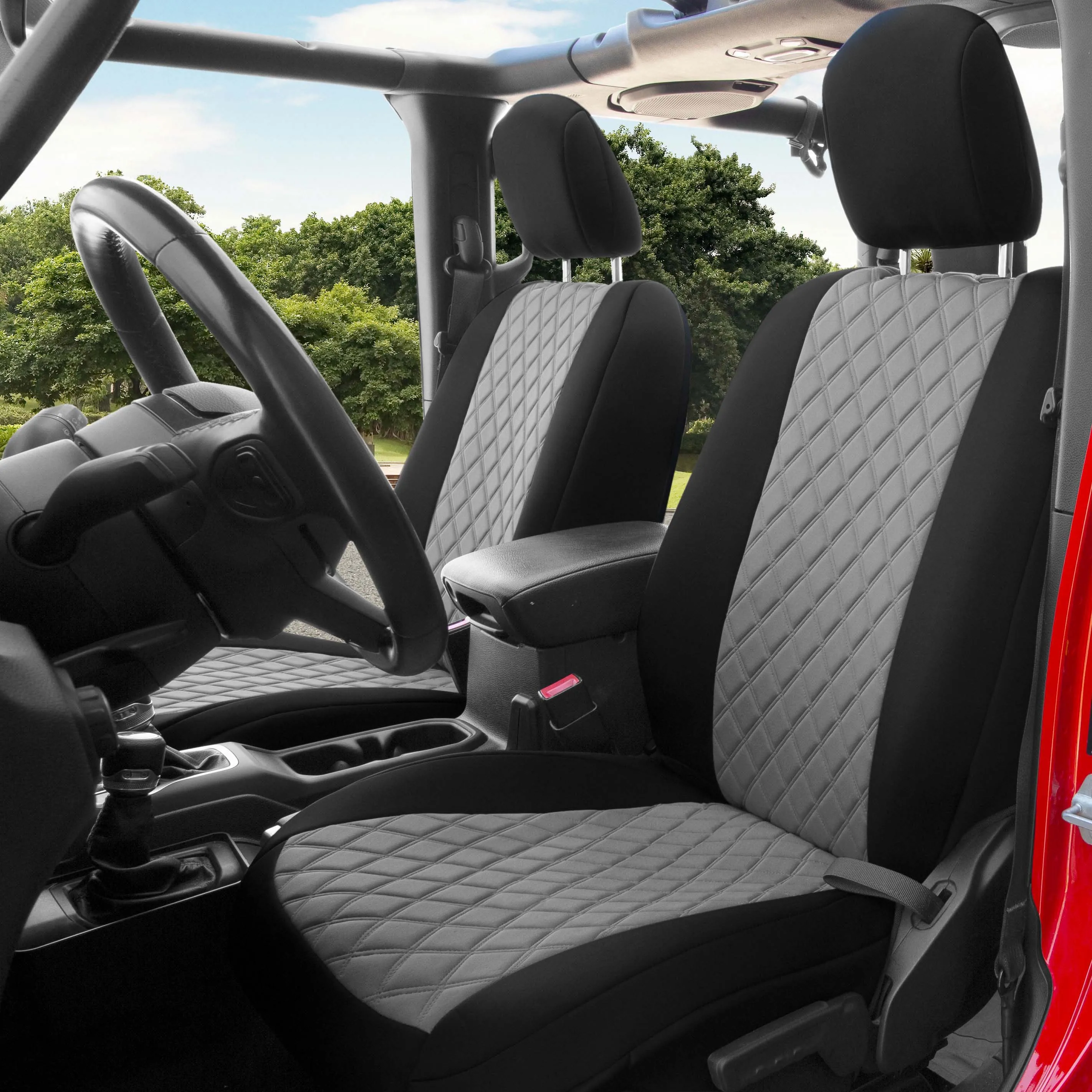 Jeep Gladiator JT 2020-2024  - Full Set Seat Covers - Gray Ultraflex Neoprene