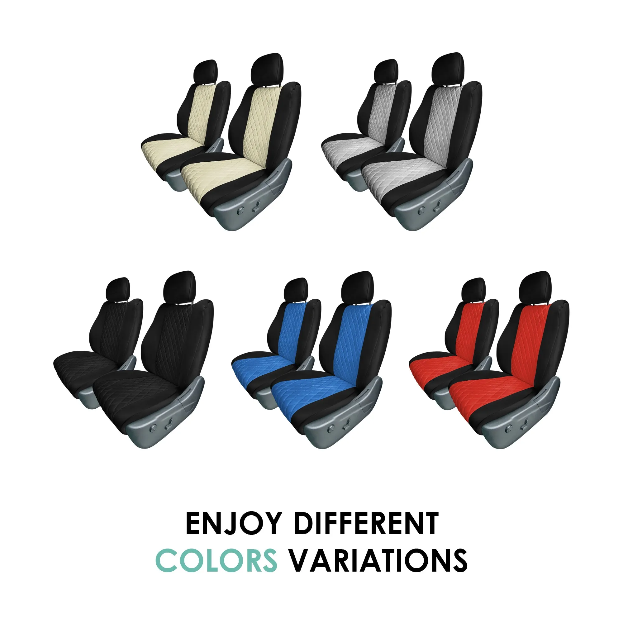 Jeep Grand Cherokee 2011 -2021 - Front Set Seat Covers - Blue Ultraflex Neoprene