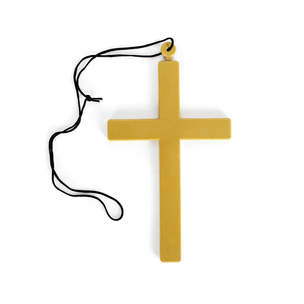 Jumbo Gold Cross Necklace