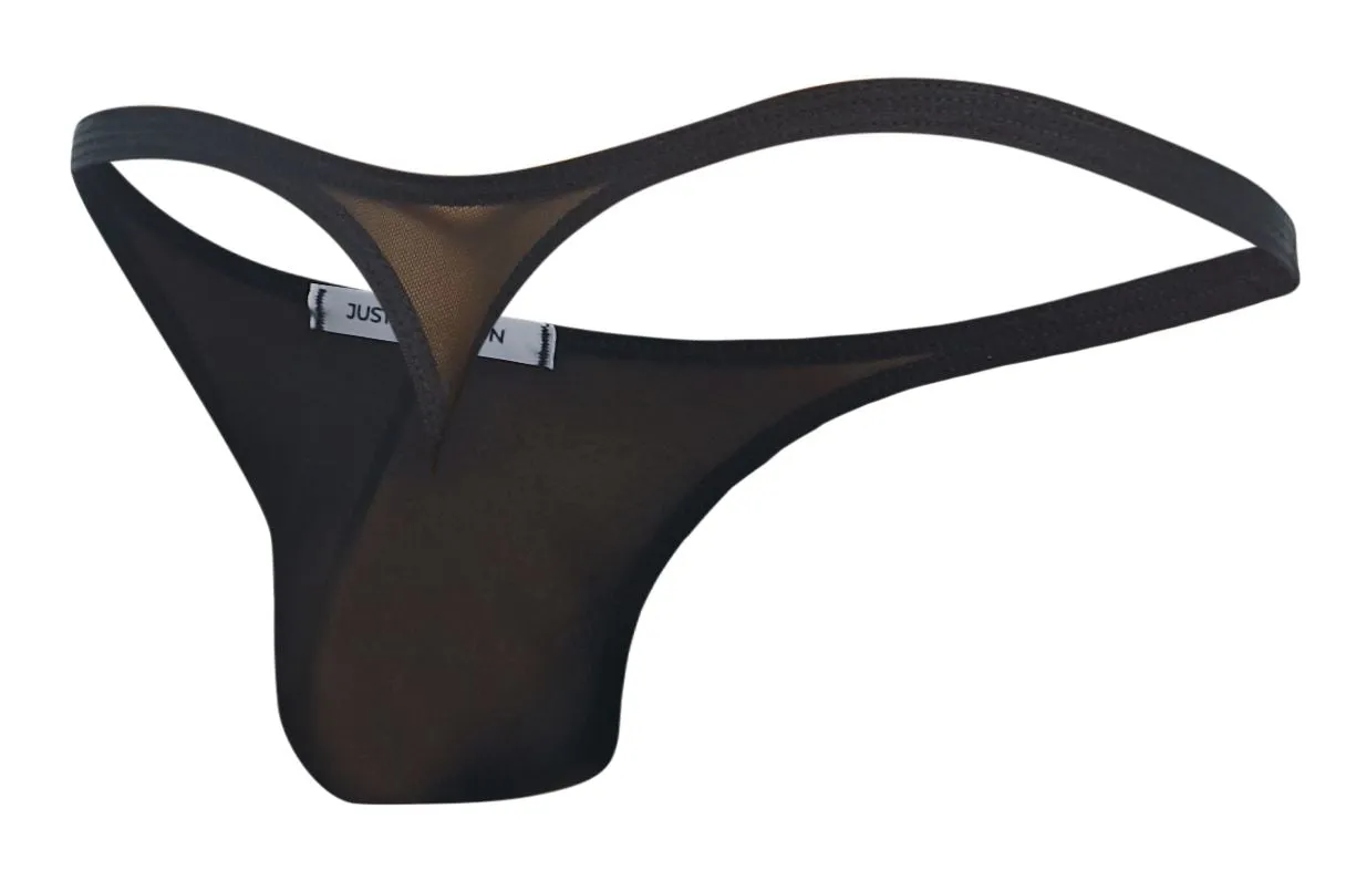 JUSTIN SIMON XSJ03 Classic Thongs Color Black Mesh