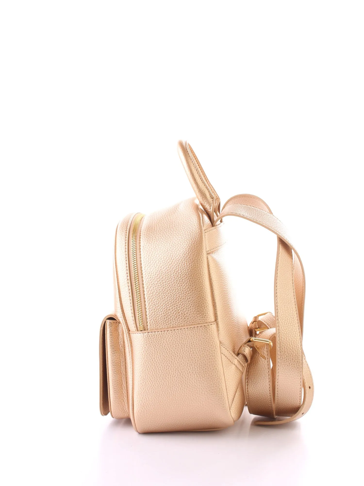 Love Moschino Logo Patch Metallic Backpack