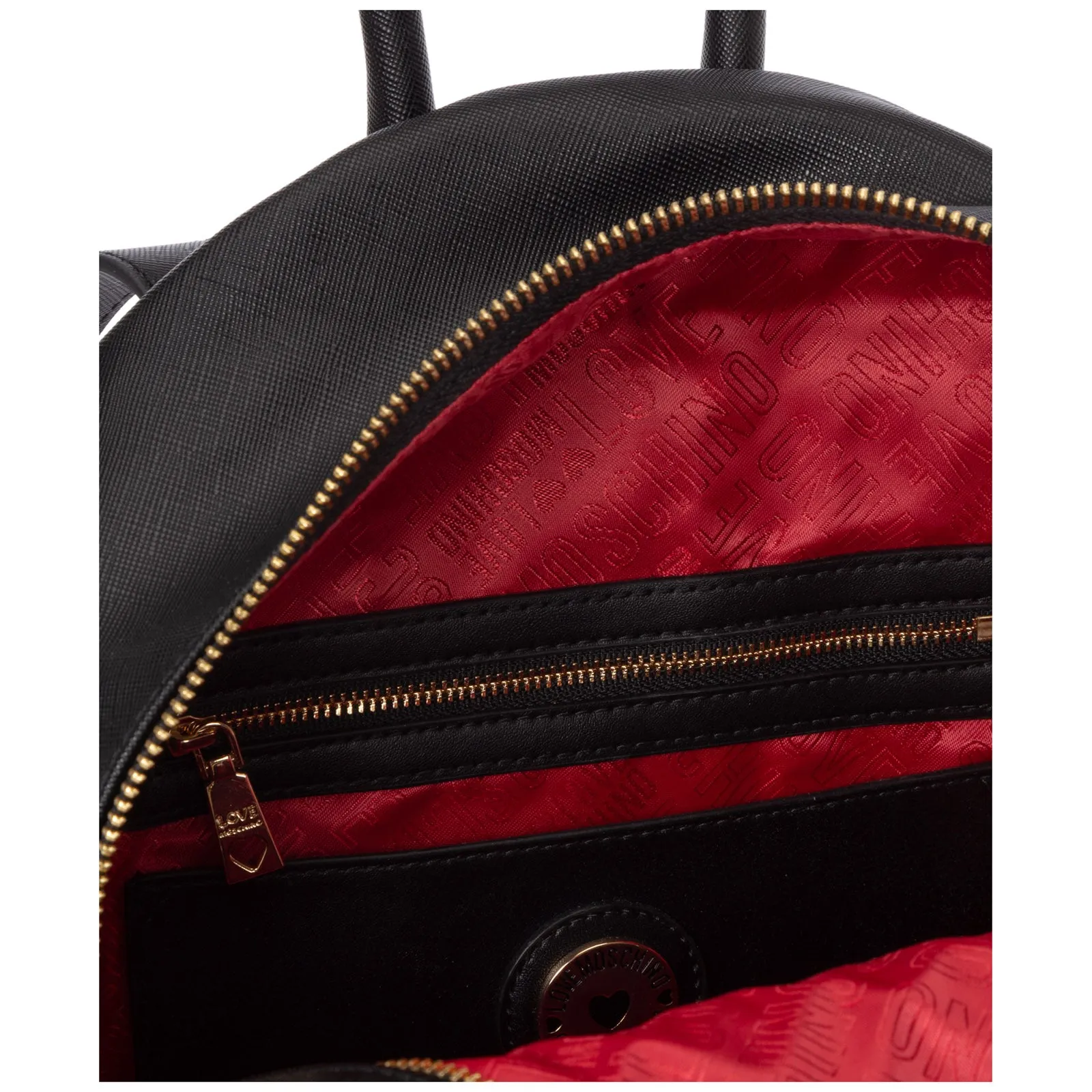 Love Moschino Stud Embellished Logo Embroidered Backpack