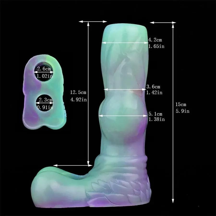 Luminous Silicone Knotted Penis Sleeve
