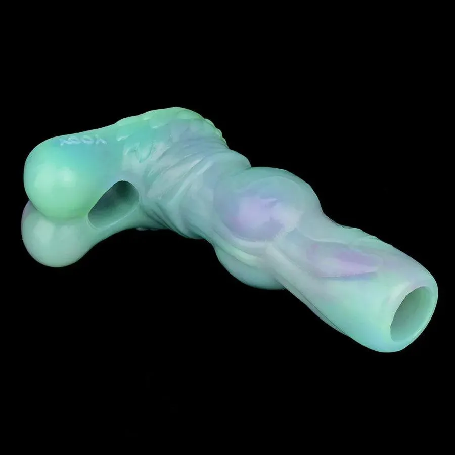 Luminous Silicone Knotted Penis Sleeve