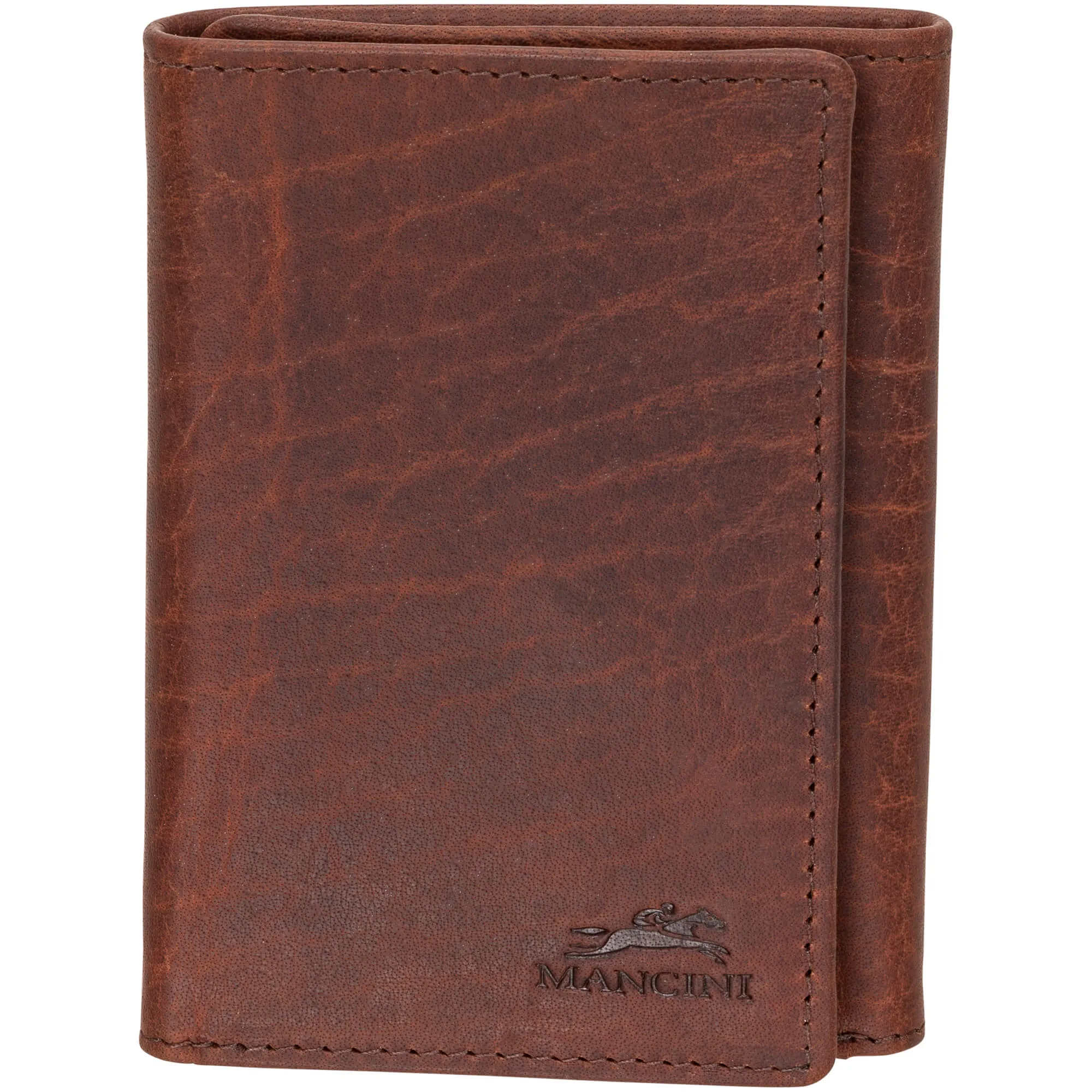 Mancini BUFFALO RFID Secure Trifold Wallet