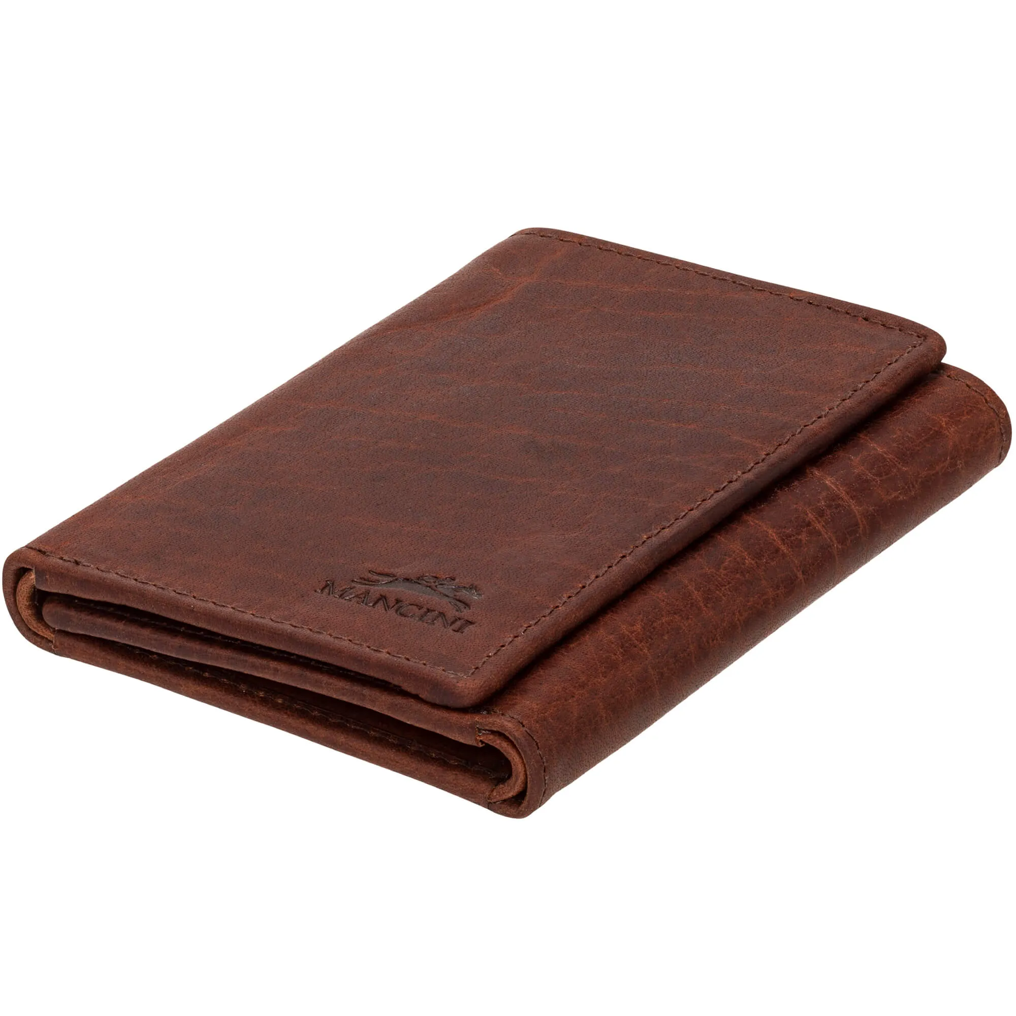 Mancini BUFFALO RFID Secure Trifold Wallet
