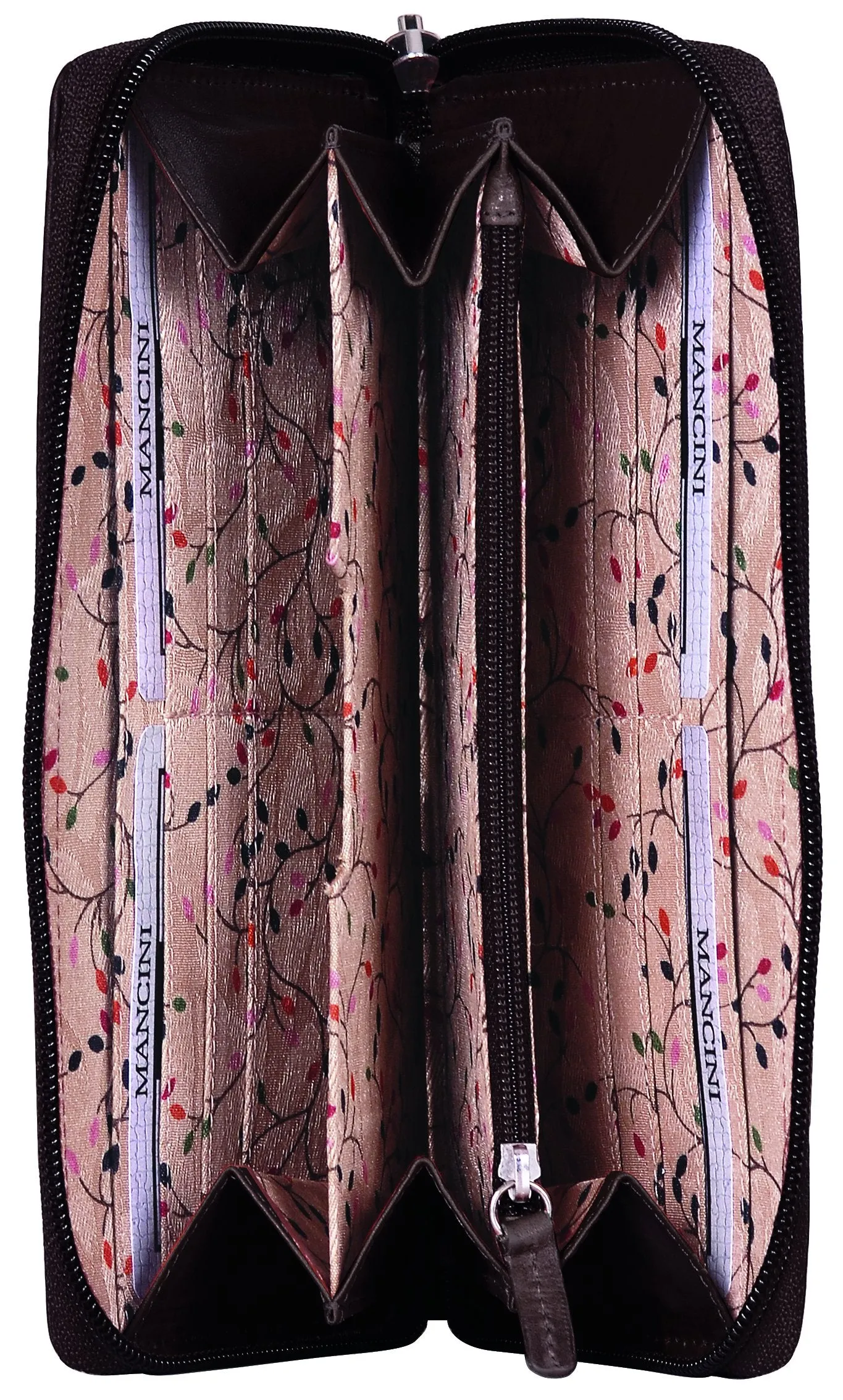 Mancini CASABLANCA Collection Ladies' “Clutch” Wallet (RFID Secure)