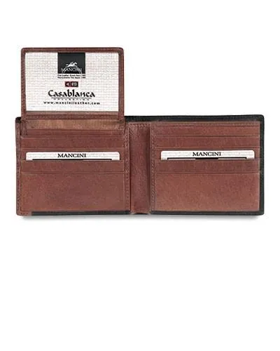 Mancini CASABLANCA Collection Men's Billfold with Removable Passcase (RFID Secure)