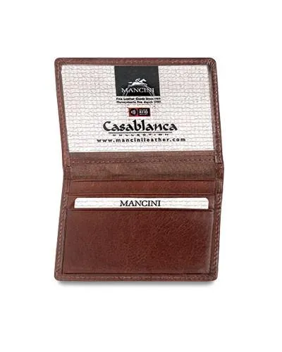 Mancini CASABLANCA Collection Men's Billfold with Removable Passcase (RFID Secure)
