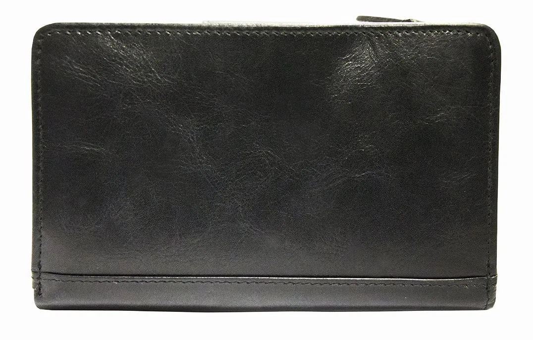 Mancini CASABLANCA Ladies' RFID Secure Medium Clutch Wallet