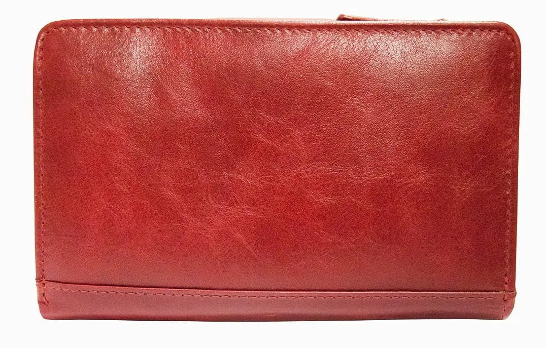 Mancini CASABLANCA Ladies' RFID Secure Medium Clutch Wallet