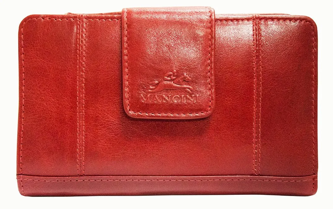 Mancini CASABLANCA Ladies' RFID Secure Medium Clutch Wallet