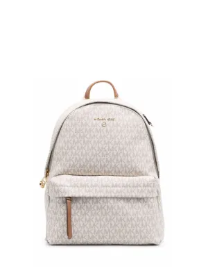 Michael Michael Kors Slater Logo Plaque Zipped Backpack