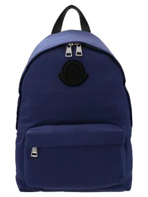 Moncler Logo Patch Zip-Up Backpack