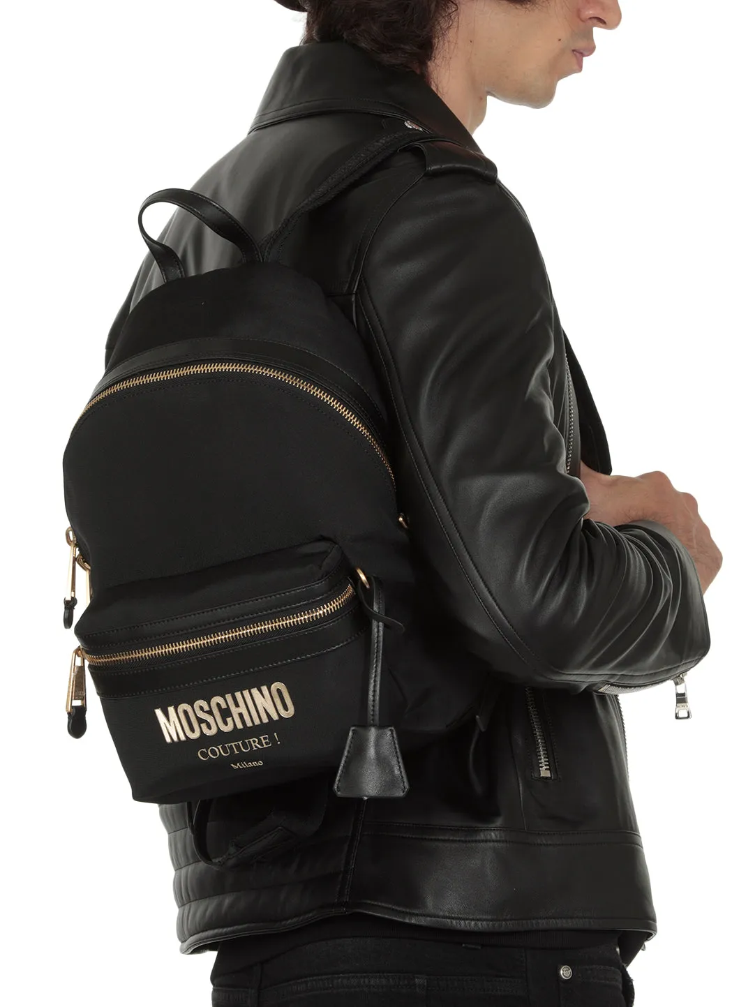 Moschino Couture Logo Plaque Backpack