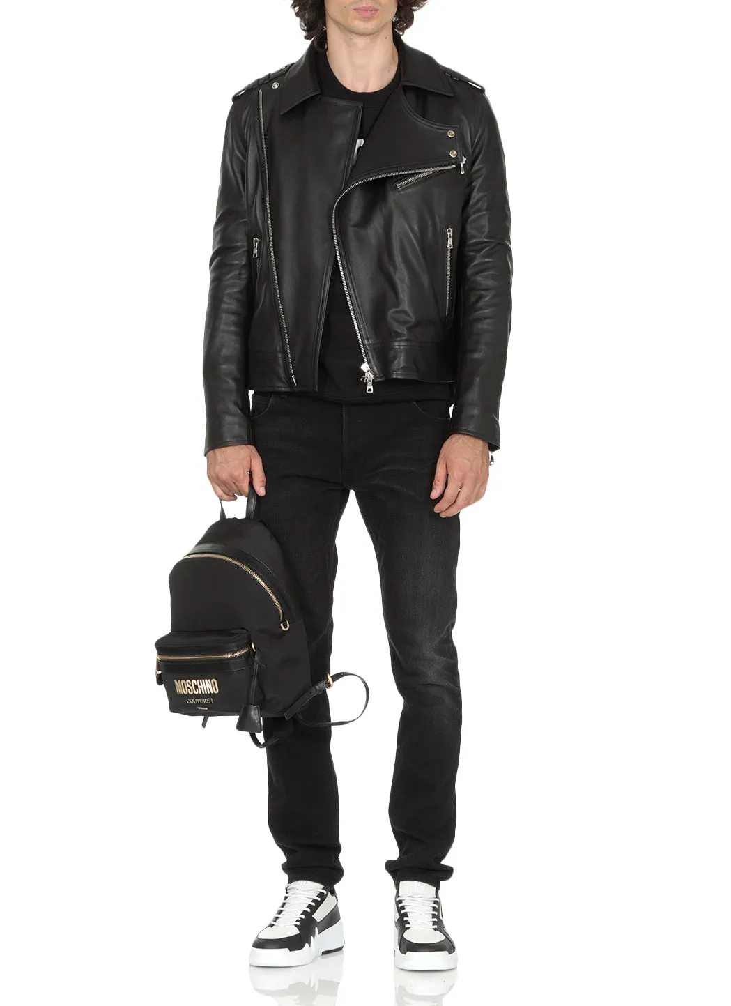 Moschino Couture Logo Plaque Backpack